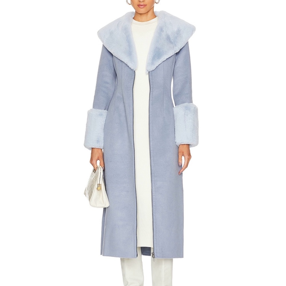 NWT LPA Giovanna Coat in Moody Blue